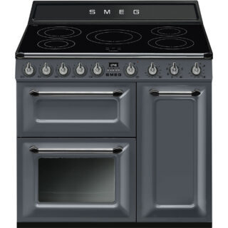 Smeg TR93IGR2 Victoria İndüksiyonlu Kuzine 90 cm. Barut Gri