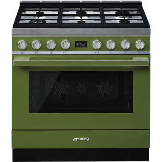 Smeg CPF9GPOG Portofino Tek Fırınlı Kuzine 90 cm. Pirolitik Zeytin Yeşili