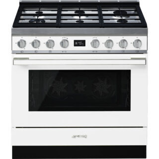 Smeg CPF9GPWH Portofino Tek Fırınlı Kuzine 90 cm. Pirolitik Beyaz