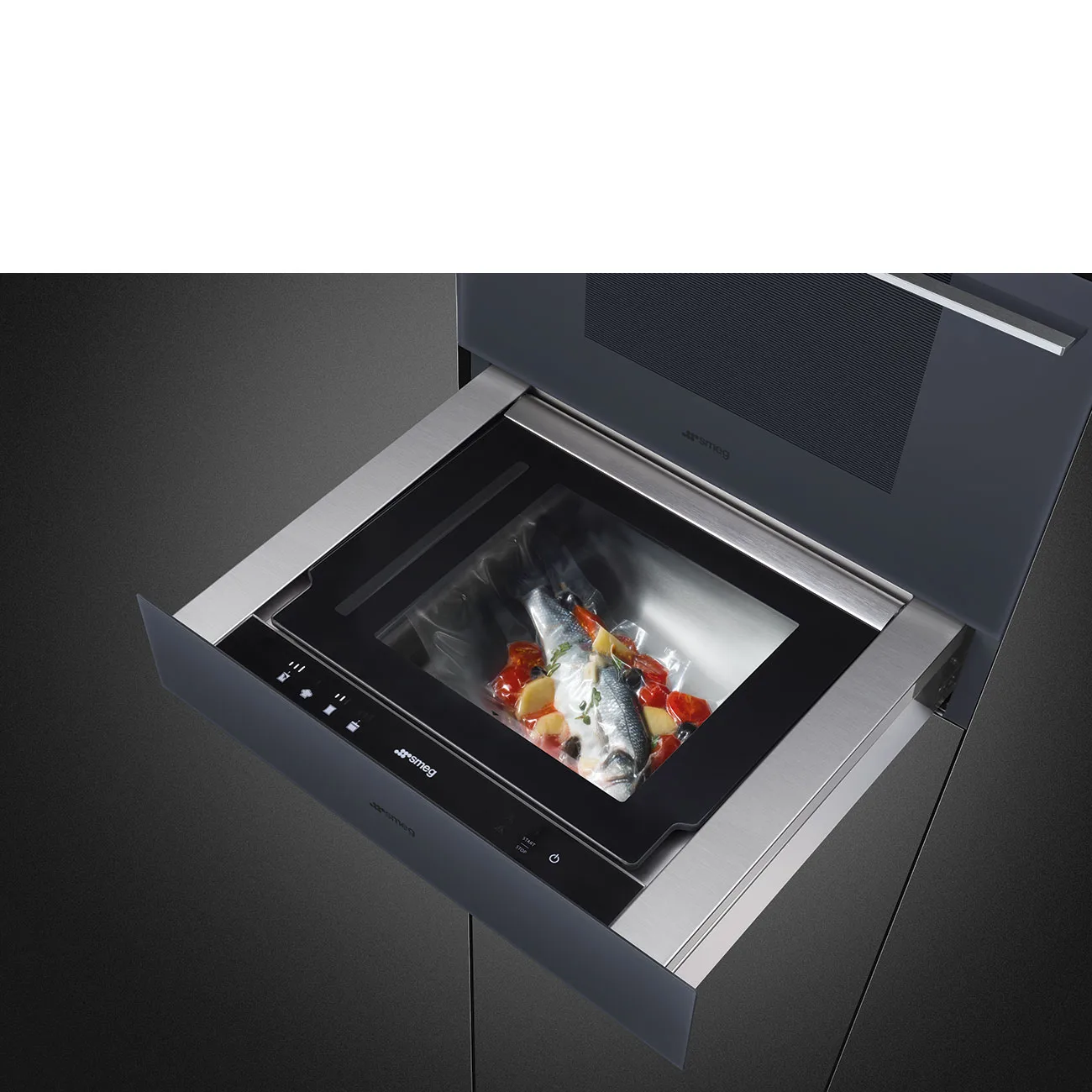 Smeg CPV115G Linea Vakum Çekmecesi H:15 cm. Neptun Grey - Görsel 5