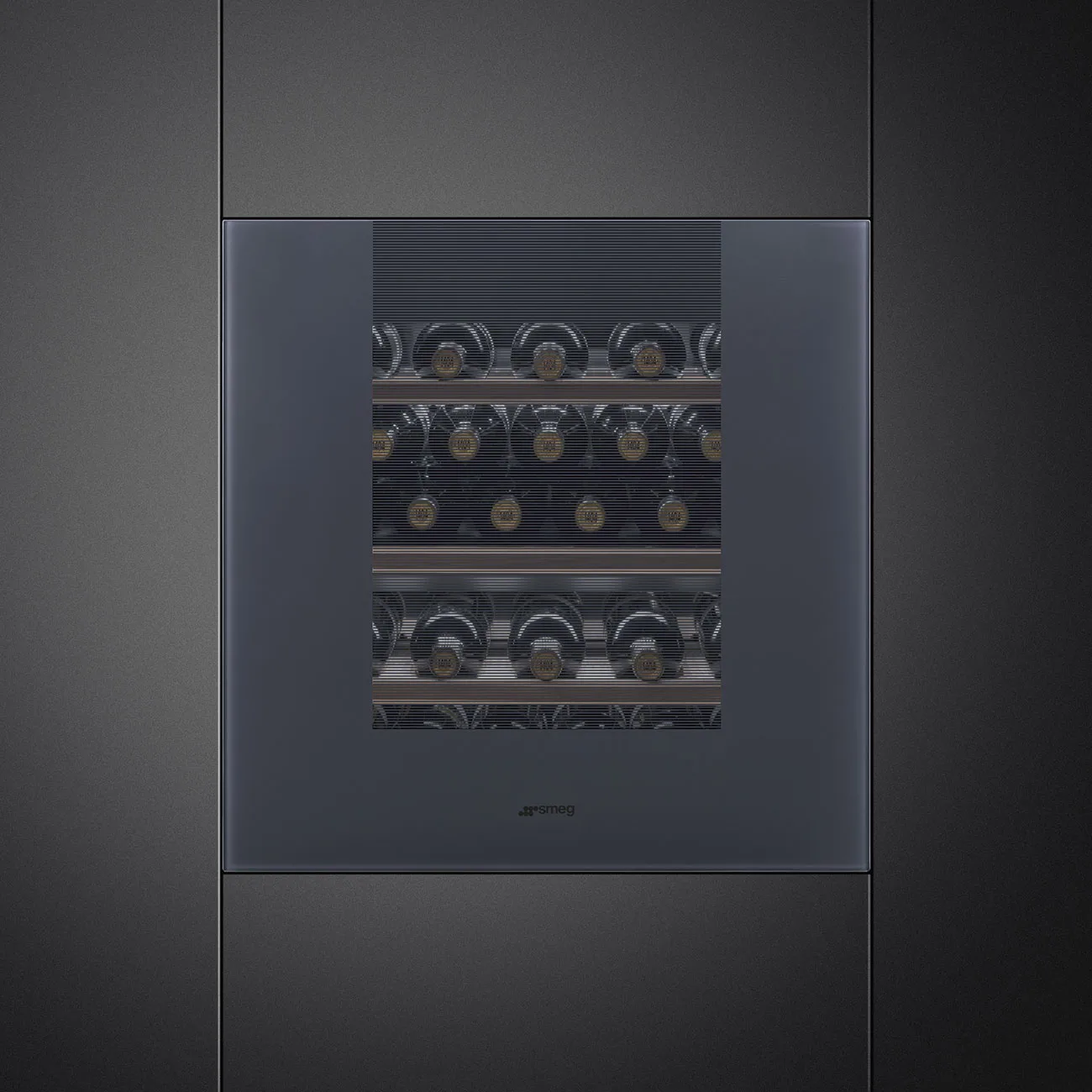 Smeg CVI129G Linea Ankastre Şarap Soğutucu 29 Şişe Kapasite H:60 cm. Neptun Grey Sağ/Sol Ment. - Görsel 2