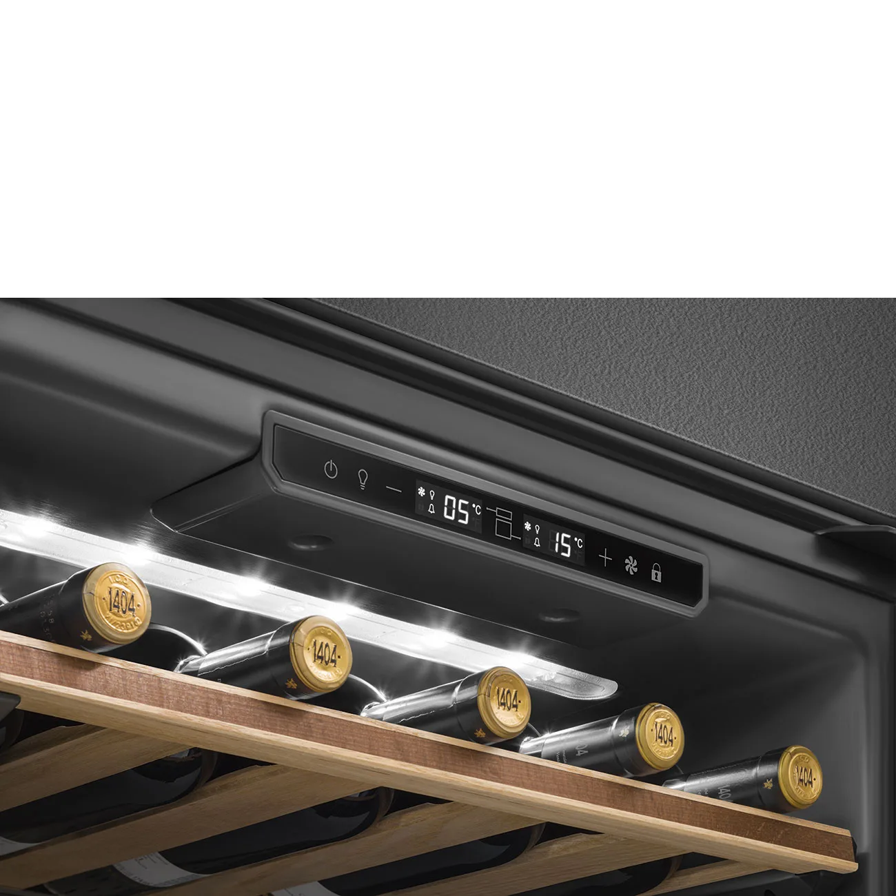 Smeg CVI129G Linea Ankastre Şarap Soğutucu 29 Şişe Kapasite H:60 cm. Neptun Grey Sağ/Sol Ment. - Görsel 5