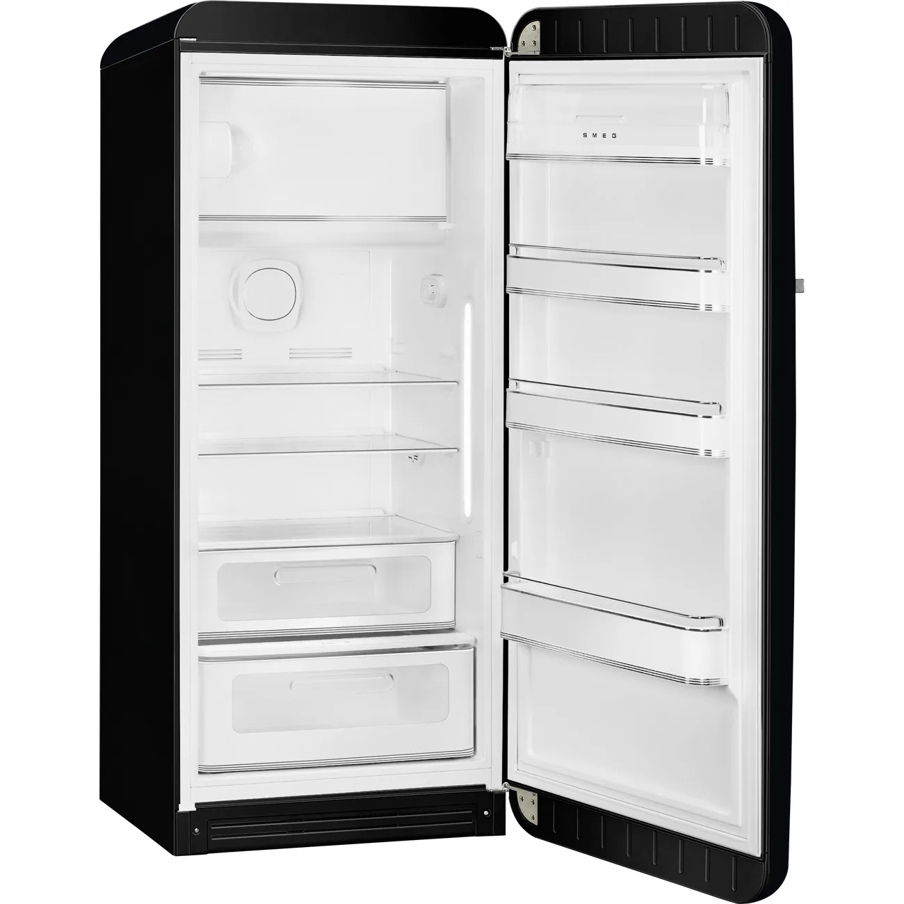 Smeg FAB28RDBLM5 Retro Özel Seri Tek Kapılı Buzdolabı Mat Siyah Sağ Menteşe - Görsel 2