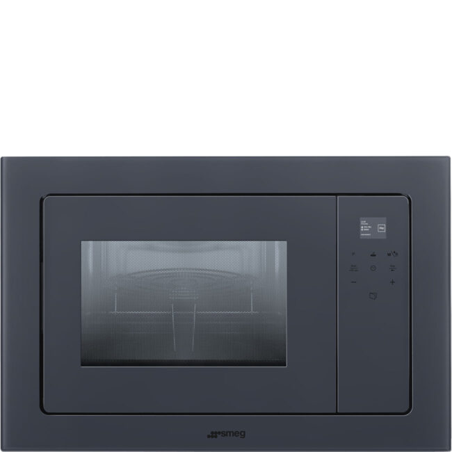 Smeg FMI120G Linea Mikrodalga H:38 cm. Neptun Grey