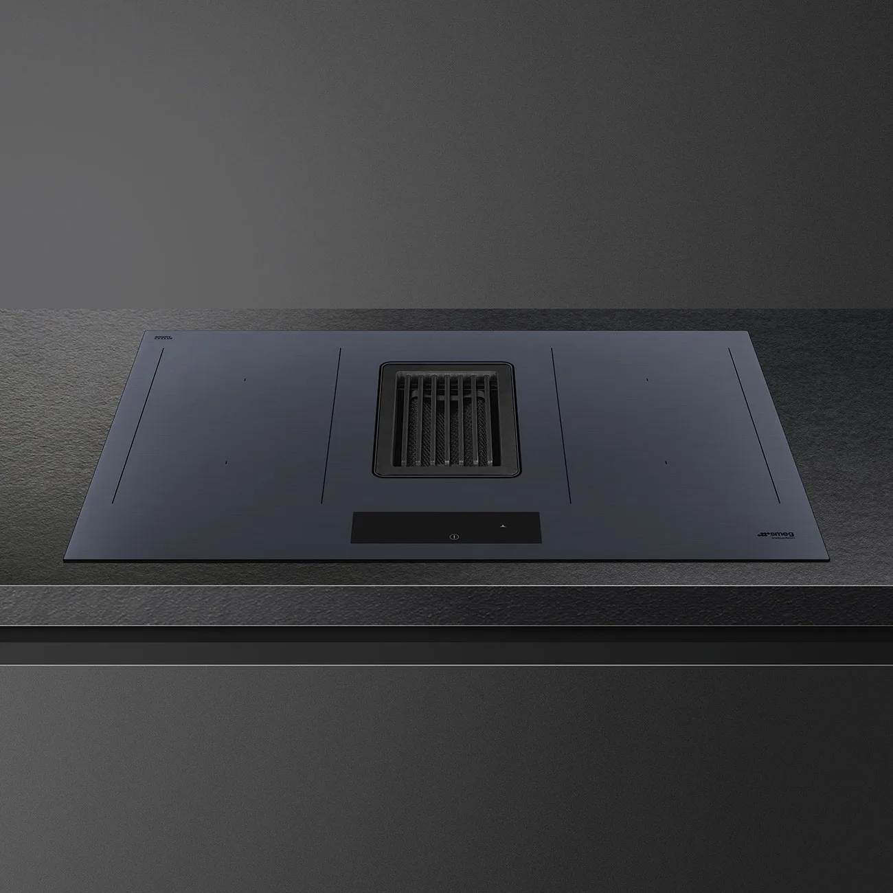 Smeg HOBD182DG Linea Entegre Davlumbazlı (700 m3) Multizone İndüksiyon Ocak 83 cm. Neptun Grey - Görsel 2