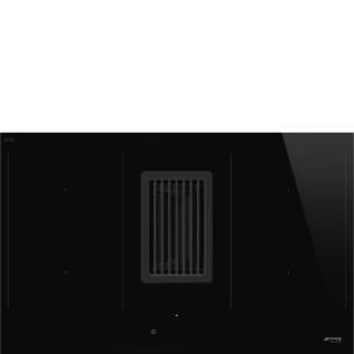 Smeg HOBD482D Linea (Universal) Entegre Davlumbazlı (700 m3) Multizone İndüksiyon Ocak 83 cm. Siyah Cam Seramik
