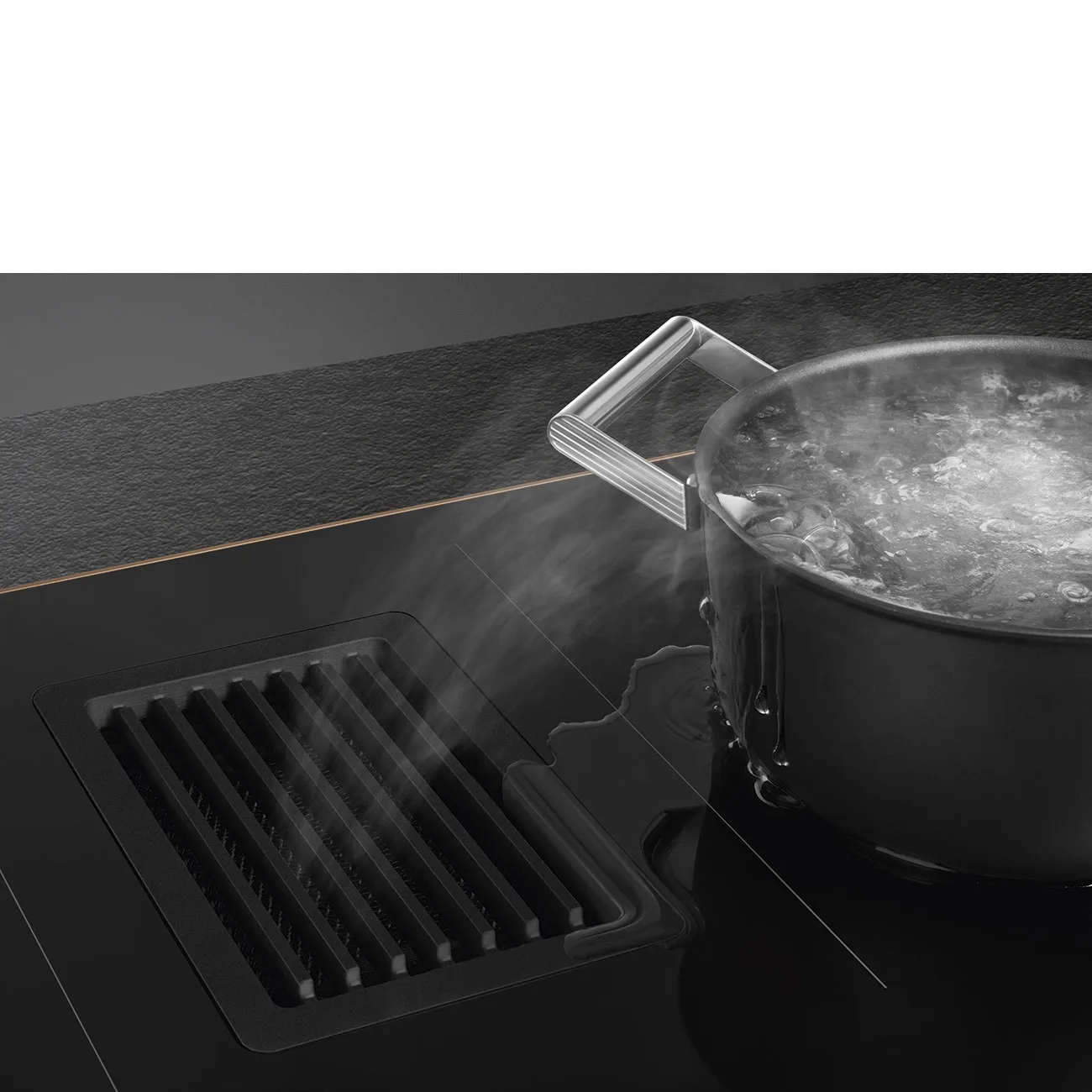 Smeg HOBD682R1 D.S.N. Entegre Davlumbazlı (750 m3) Multizone İndüksiyon Ocak 83 cm. Bakır Estetik - Görsel 8