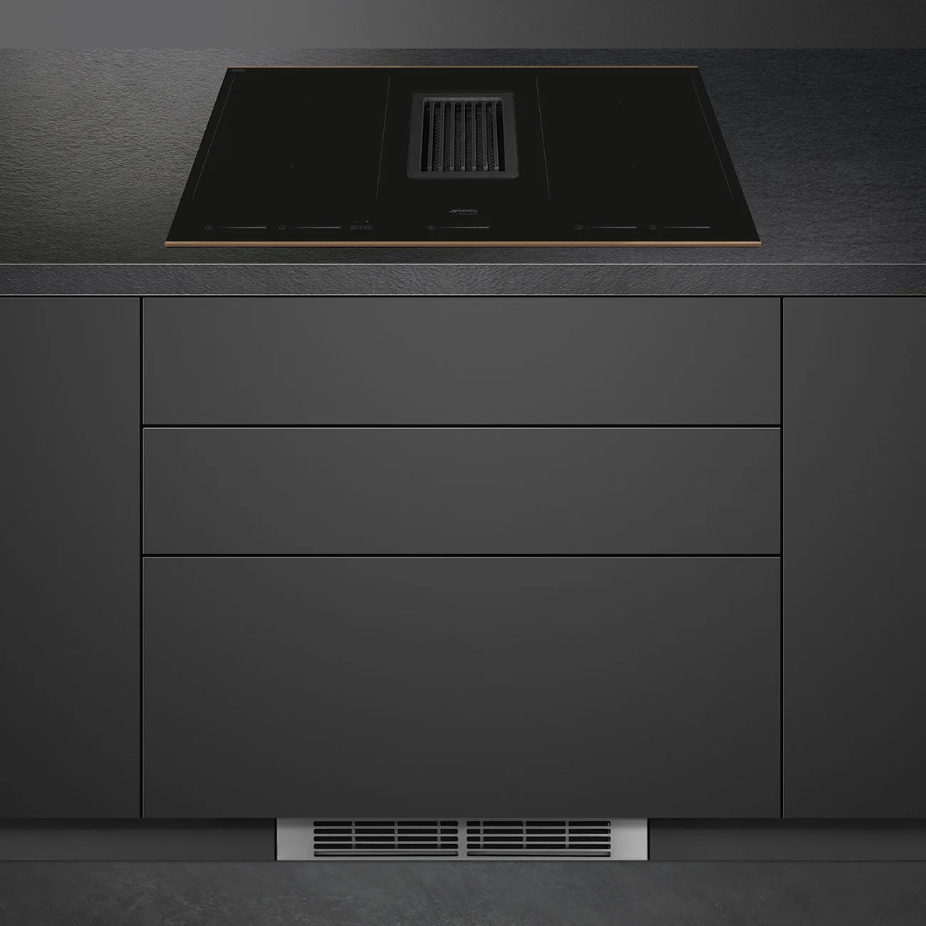 Smeg HOBD682R1 D.S.N. Entegre Davlumbazlı (750 m3) Multizone İndüksiyon Ocak 83 cm. Bakır Estetik - Görsel 9