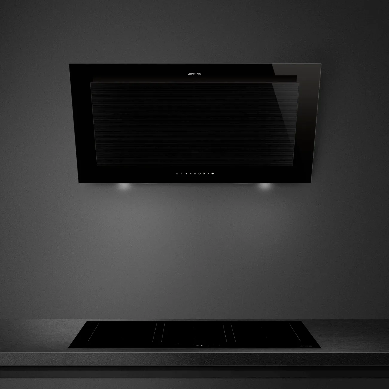 Smeg KV194B3 Linea Autovent Yatay Duvar Davlumbaz 90 cm. Deep Black - Görsel 10