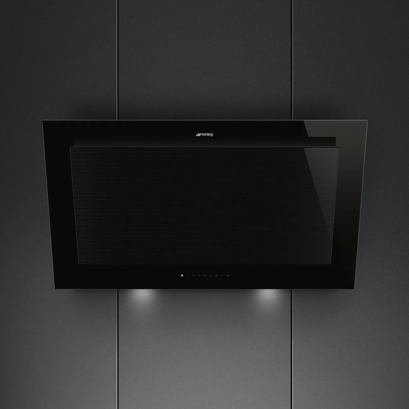 Smeg KV194B3 Linea Autovent Yatay Duvar Davlumbaz 90 cm. Deep Black - Görsel 5