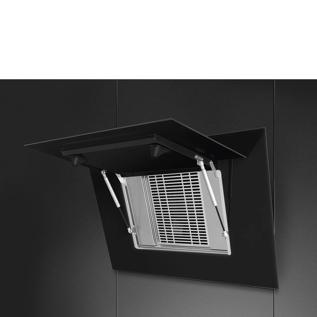 Smeg KV194B3 Linea Autovent Yatay Duvar Davlumbaz 90 cm. Deep Black - Görsel 8