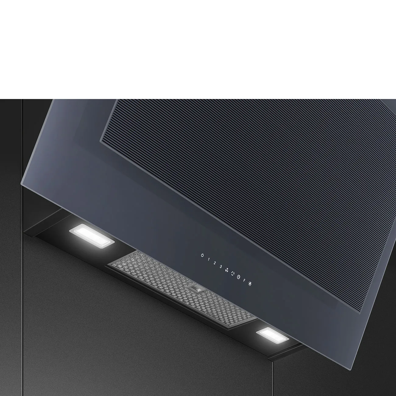 Smeg KV194G Linea Autovent Yatay Duvar Davlumbaz 90 cm. Neptun Grey - Görsel 3