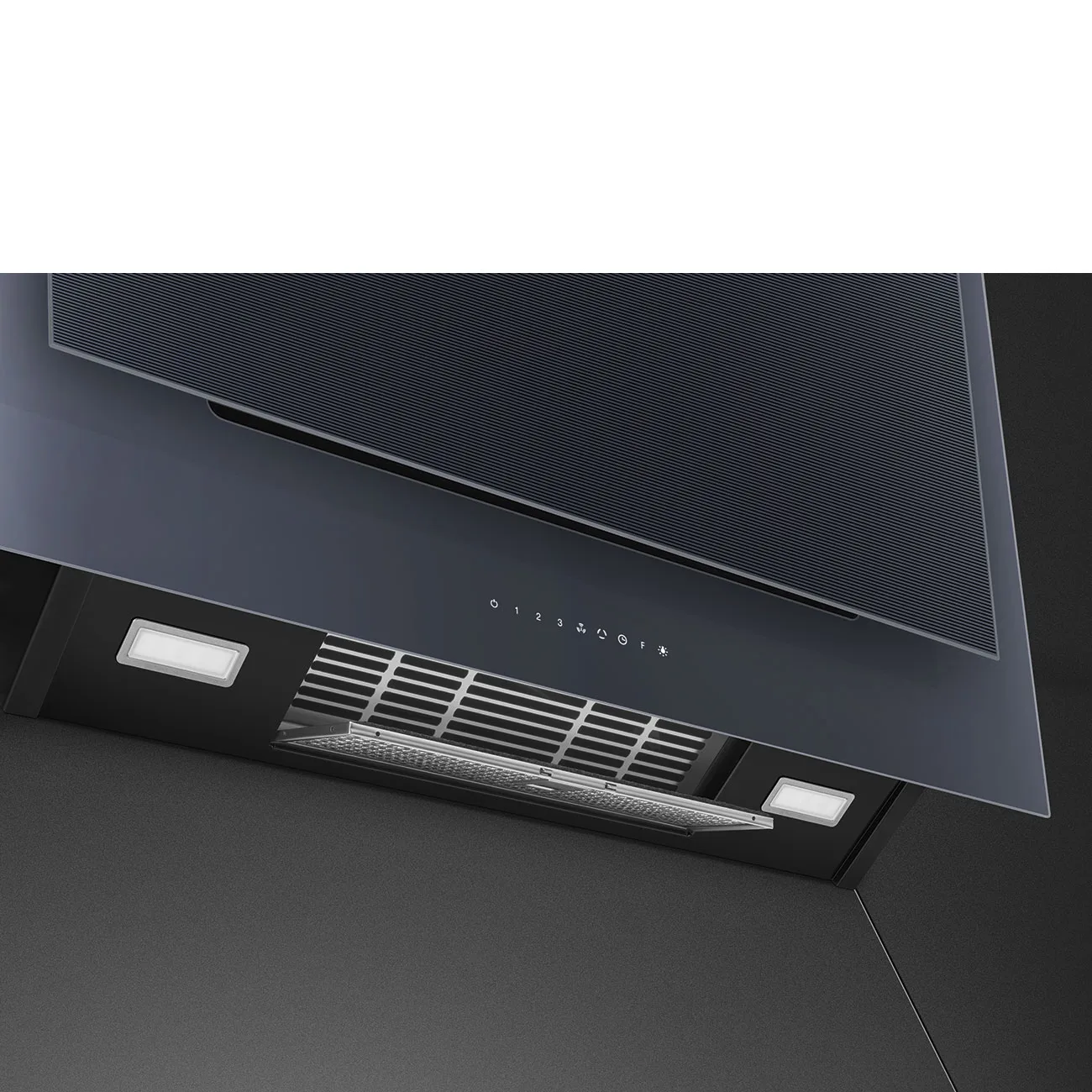 Smeg KV194G Linea Autovent Yatay Duvar Davlumbaz 90 cm. Neptun Grey - Görsel 7