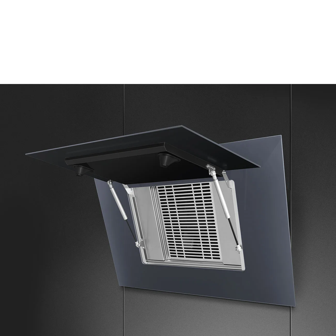 Smeg KV194G Linea Autovent Yatay Duvar Davlumbaz 90 cm. Neptun Grey - Görsel 8
