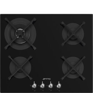 Smeg PV364N Klasik Seri Gazlı Ocak 60 cm. Siyah Cam Seramik