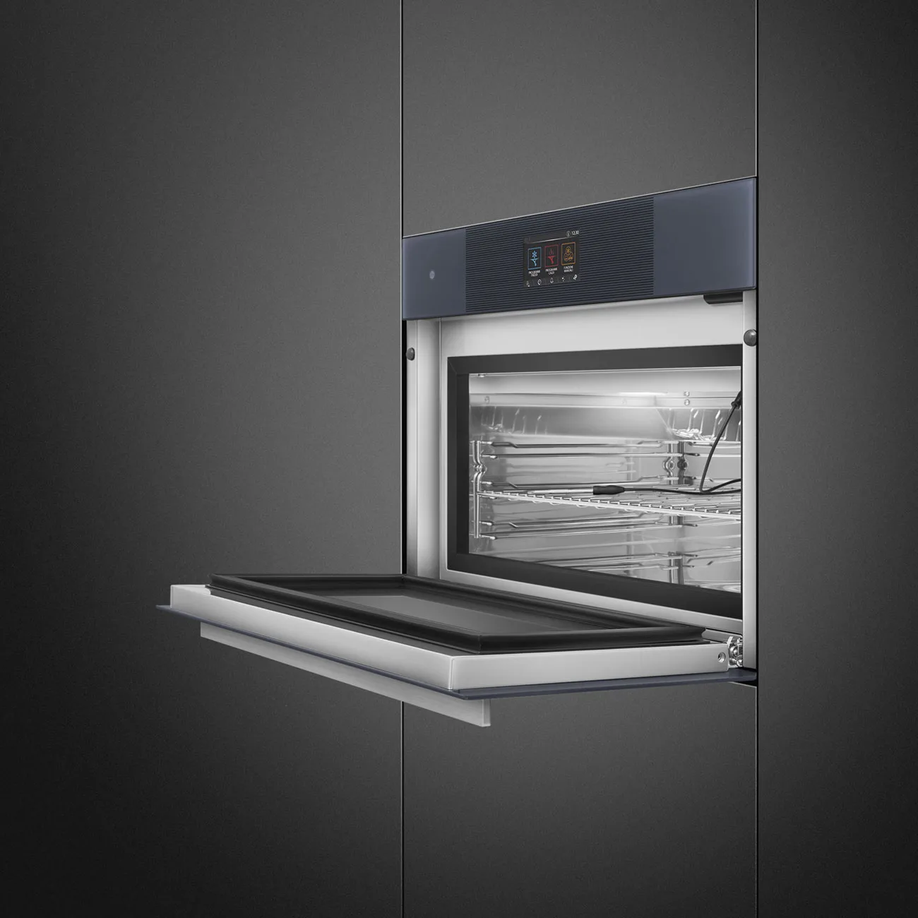 Smeg SBC4104G Linea Blast Chiller H:45 cm.Neptun Grey - Görsel 6