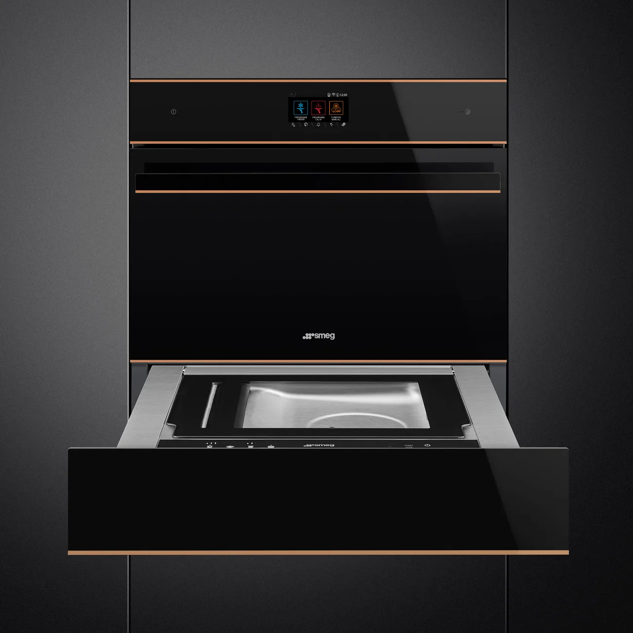Smeg SBC4604WNR D.S.N. Blast Chiller H:45 cm. Bakır Estetik - Görsel 3