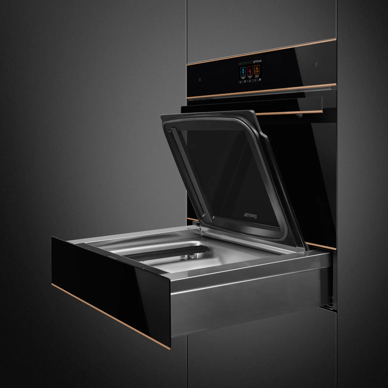Smeg SBC4604WNR D.S.N. Blast Chiller H:45 cm. Bakır Estetik - Görsel 5