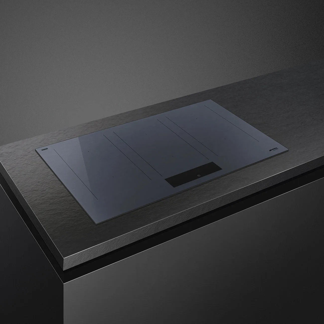 Smeg SIM1864DG Linea Autovent Multizone İndüksiyon Ocak 80 cm. Neptun Grey - Görsel 2