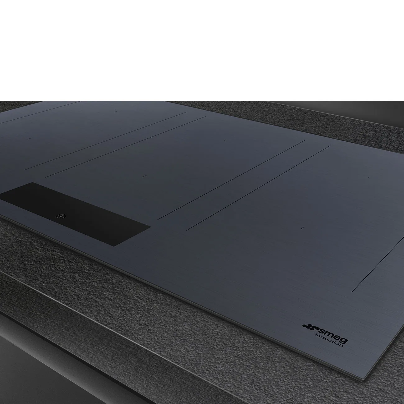 Smeg SIM1864DG Linea Autovent Multizone İndüksiyon Ocak 80 cm. Neptun Grey - Görsel 3