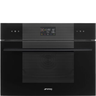 Smeg SO4102M1B3 Linea Galileo Kombi Mikrodalga H:45 cm. Mat Siyah Kulp Deep Black