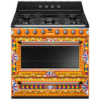 Smeg TR90DGC9 Dolce&Gabbana | Divina Cucina Sicilian Cart Gazlı Kuzine 90 cm..