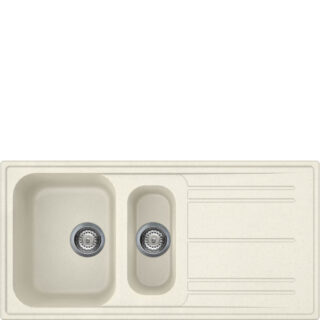 Smeg LZ102P Kompozit Granit Evye 1,5 Gözlü Krem