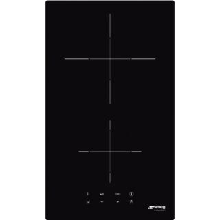 Smeg SI2321D Domino Cam Seramik İndüksiyonlu Ocak 30 cm. Siyah