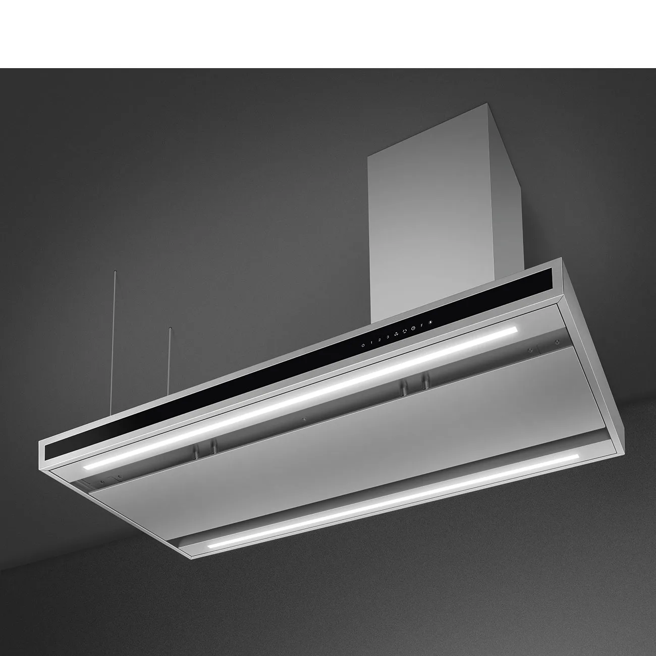 Smeg KLTI12L4X Ada Davlumbaz 120 cm. Çelik - Görsel 3