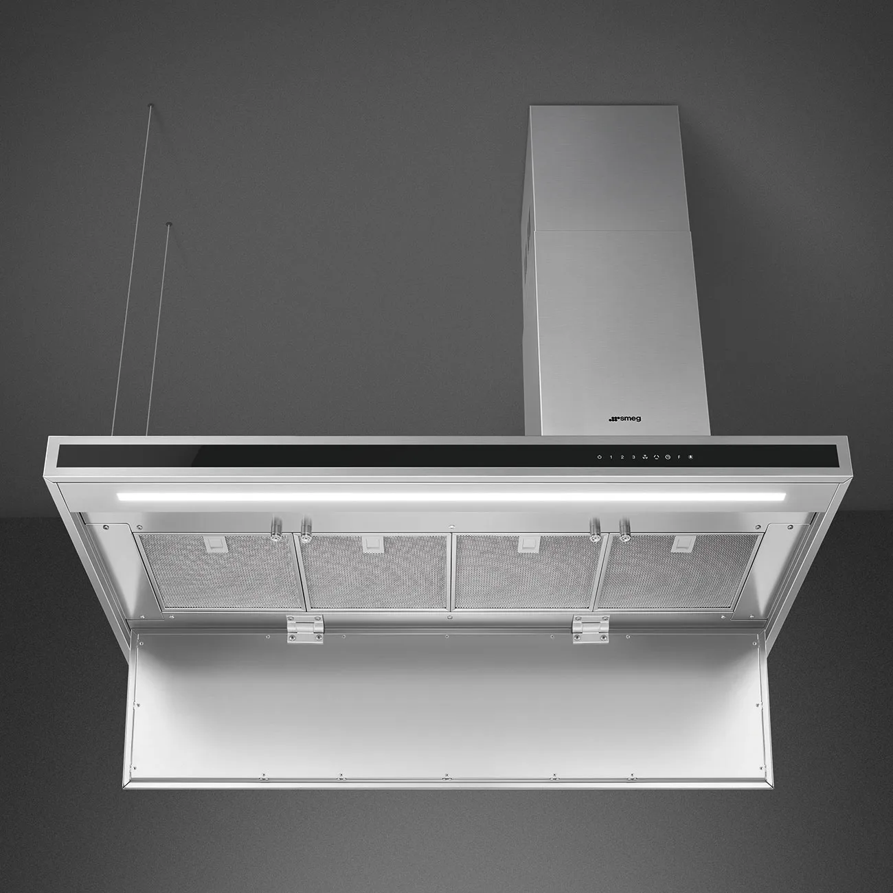 Smeg KLTI12L4X Ada Davlumbaz 120 cm. Çelik - Görsel 5
