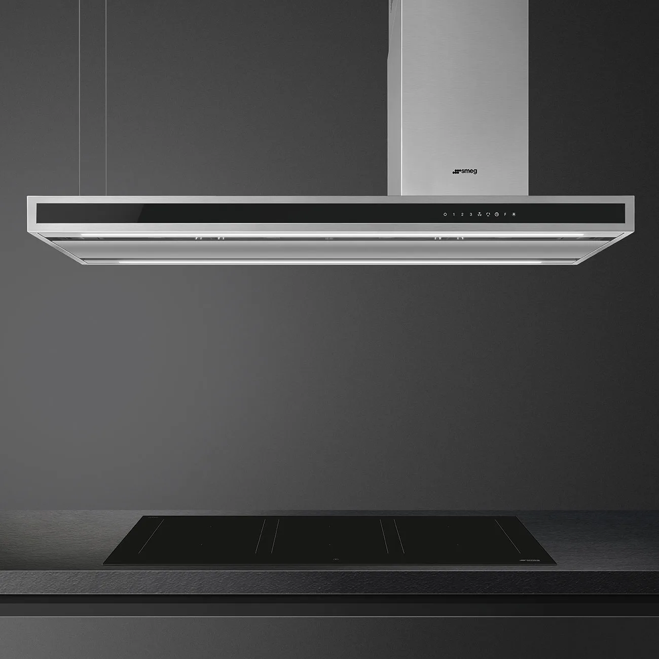 Smeg KLTI12L4X Ada Davlumbaz 120 cm. Çelik - Görsel 6