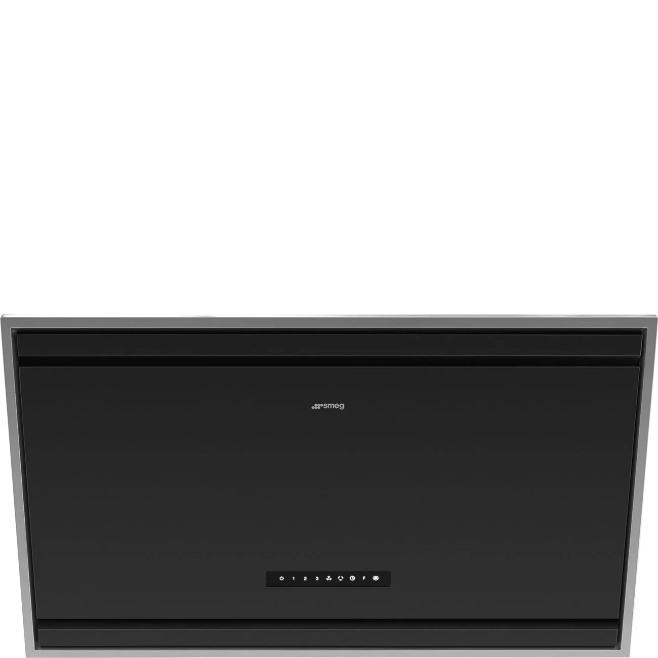 Smeg KV394MB Autovent Duvar Davlumbaz 90 cm. Mat Siyah Cam/Çelik