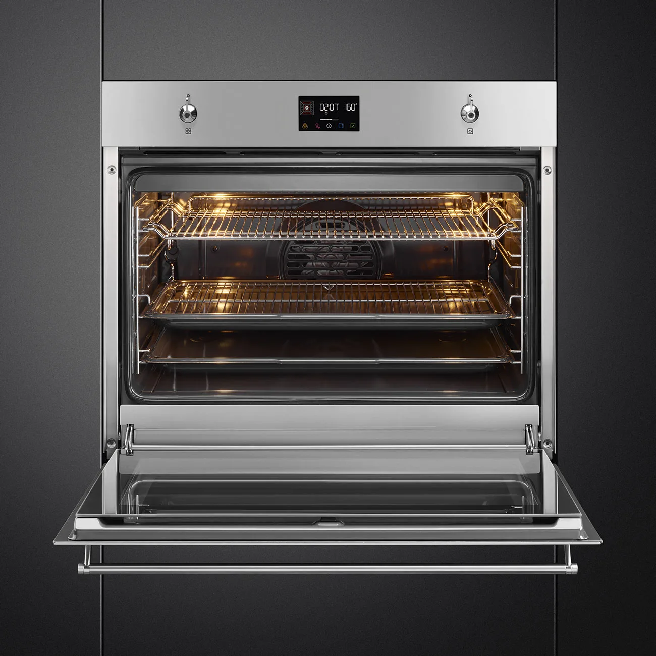 Smeg SF7302TX Klasik Seri XXL Fırın 70 cm. H:60 cm. Çelik - Görsel 3