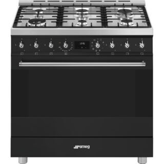 Smeg C9GMMB2 Klasik Seri Kuzine 90 cm. Mat Siyah