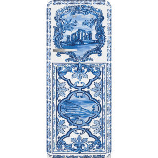 Smeg FAB28RDGME5 Dolce&Gabbana | Divina Cucina Blu Mediterraneo Buzdolabı Sağ Menteşe