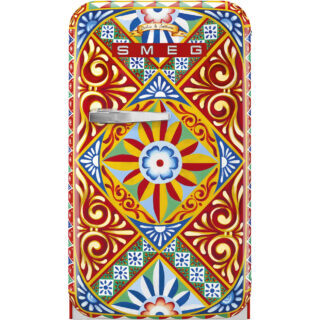 Smeg FAB5RDGC5 Dolce&Gabbana | Divina Cucina Sicilian Cart Buzdolabı Sağ Menteşe