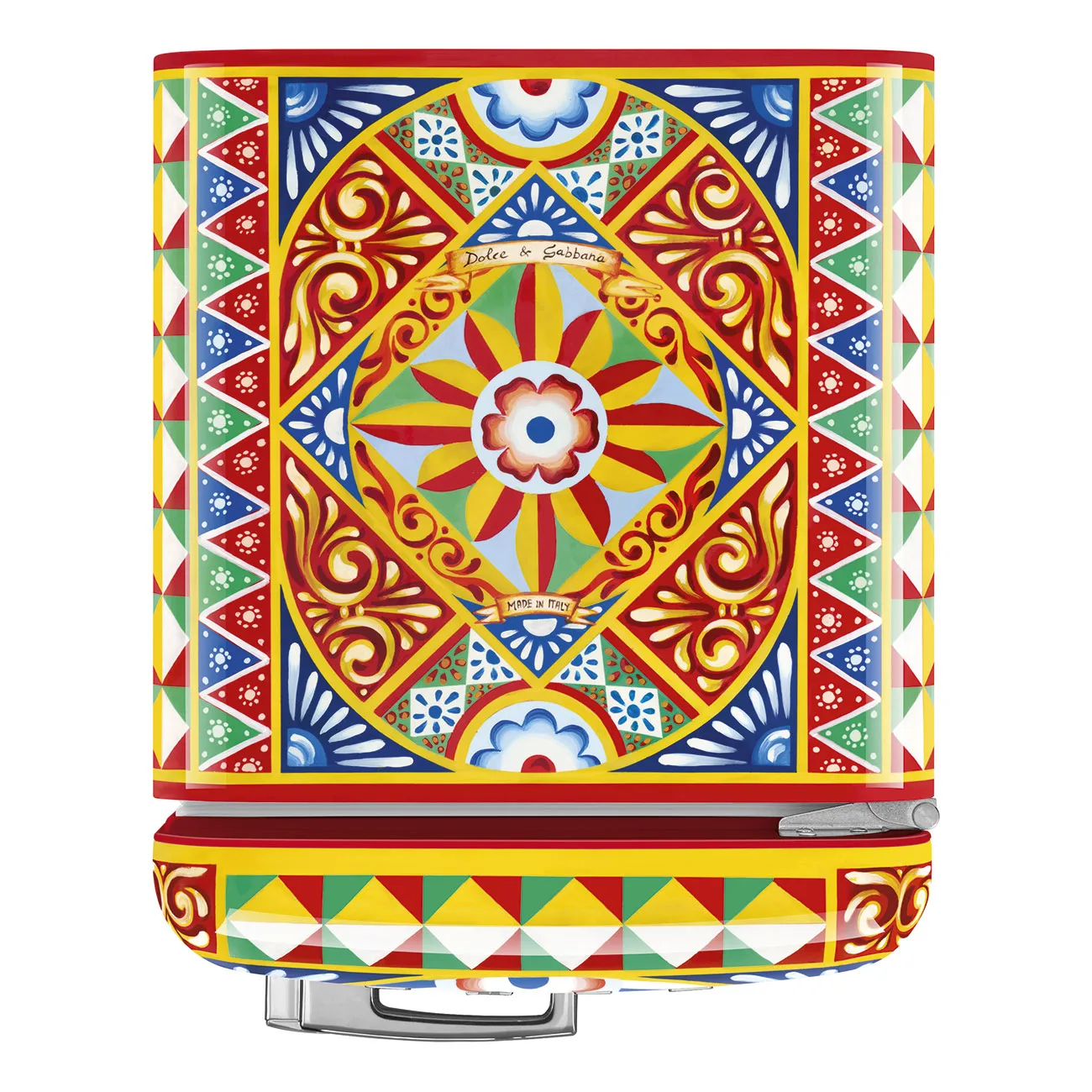 Smeg FAB5RDGC5 Dolce&Gabbana | Divina Cucina Sicilian Cart Buzdolabı Sağ Menteşe - Görsel 6