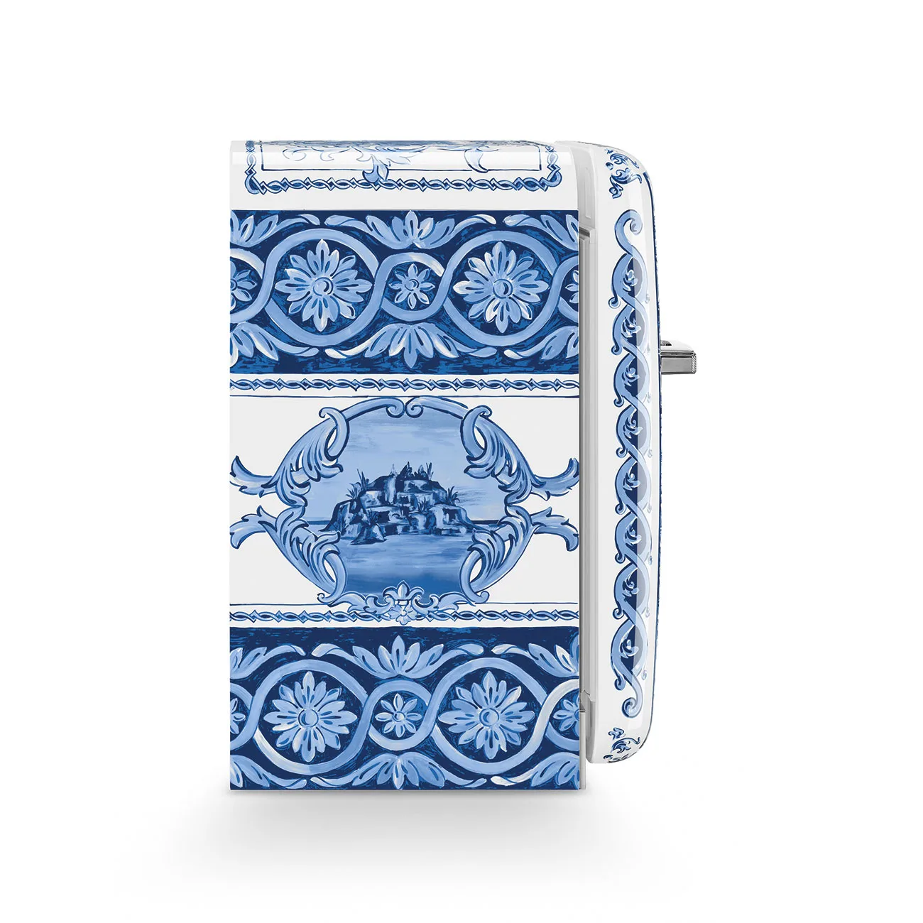 Smeg FAB5RDGME5 Dolce&Gabbana | Divina Cucina Blu Mediterraneo Buzdolabı Sağ Menteşe - Görsel 4