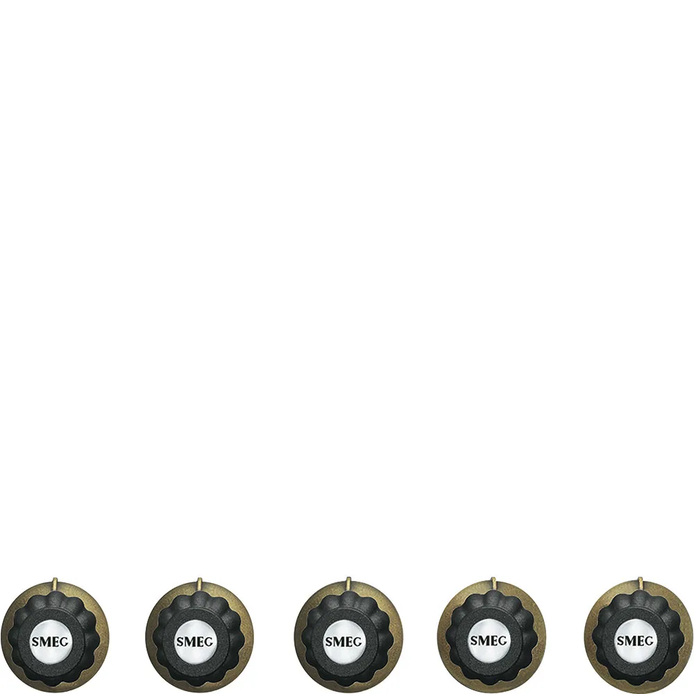 Smeg 6MP700A Aksesuar Cortina Ocak 6 Lı Antrasit Rustik Düğme
