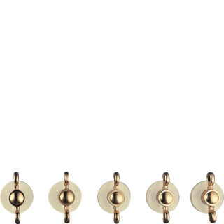 Smeg 5MP800P Aksesuar Colonial Ocak 5 Li Gold Krem Düğme