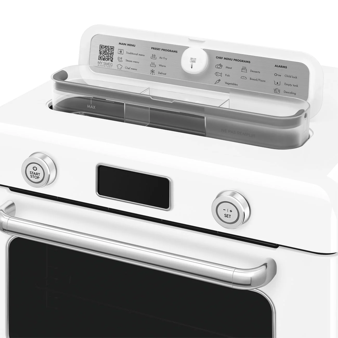 Smeg COF01WHEU Retro Solo Kombi Buharlı Fırın Beyaz - Görsel 14