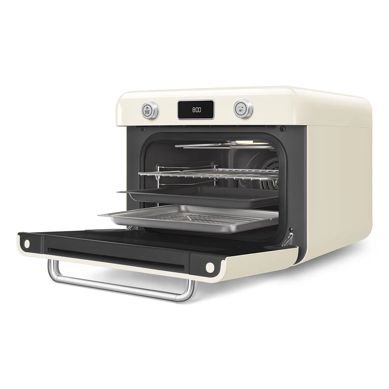 Smeg COF01CREU Retro Solo Kombi Buharlı Fırın Krem - Görsel 6