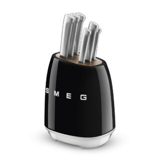 Smeg KBSF02BL Retro Standlı Bıçak Seti Siyah