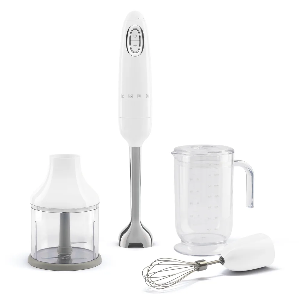 Smeg HBF03WHEU Aksesuarlı El Blender Seti Beyaz