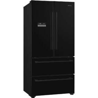 Smeg FQ55FNDE Solo Dondurucu Altta 2 Çekmece + 2 Kapılı Nofrost Buzdolabı 90 cm. Siyah