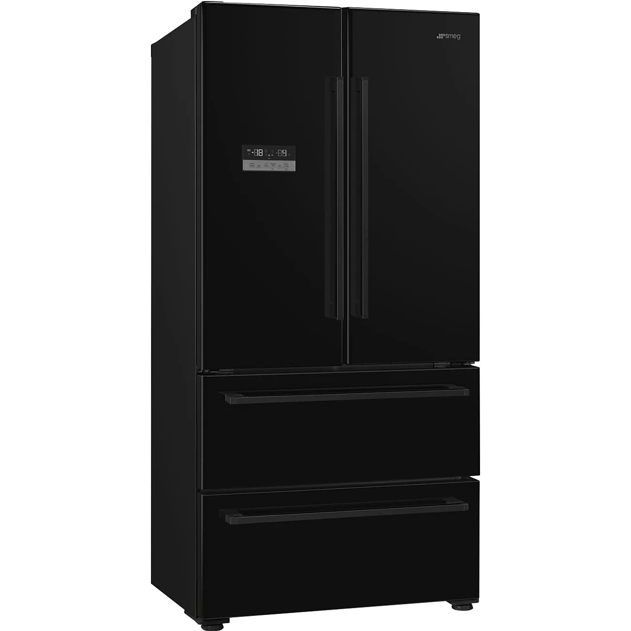 Smeg FQ55FNDE Solo Dondurucu Altta 2 Çekmece + 2 Kapılı Nofrost Buzdolabı 90 cm. Siyah