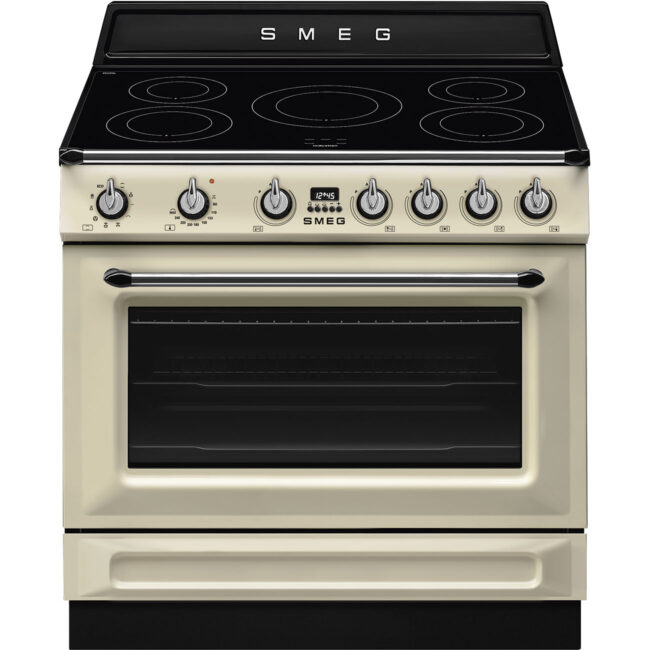 Smeg TR90IMP Victoria İndüksiyonlu Kuzine 90 cm. Krem