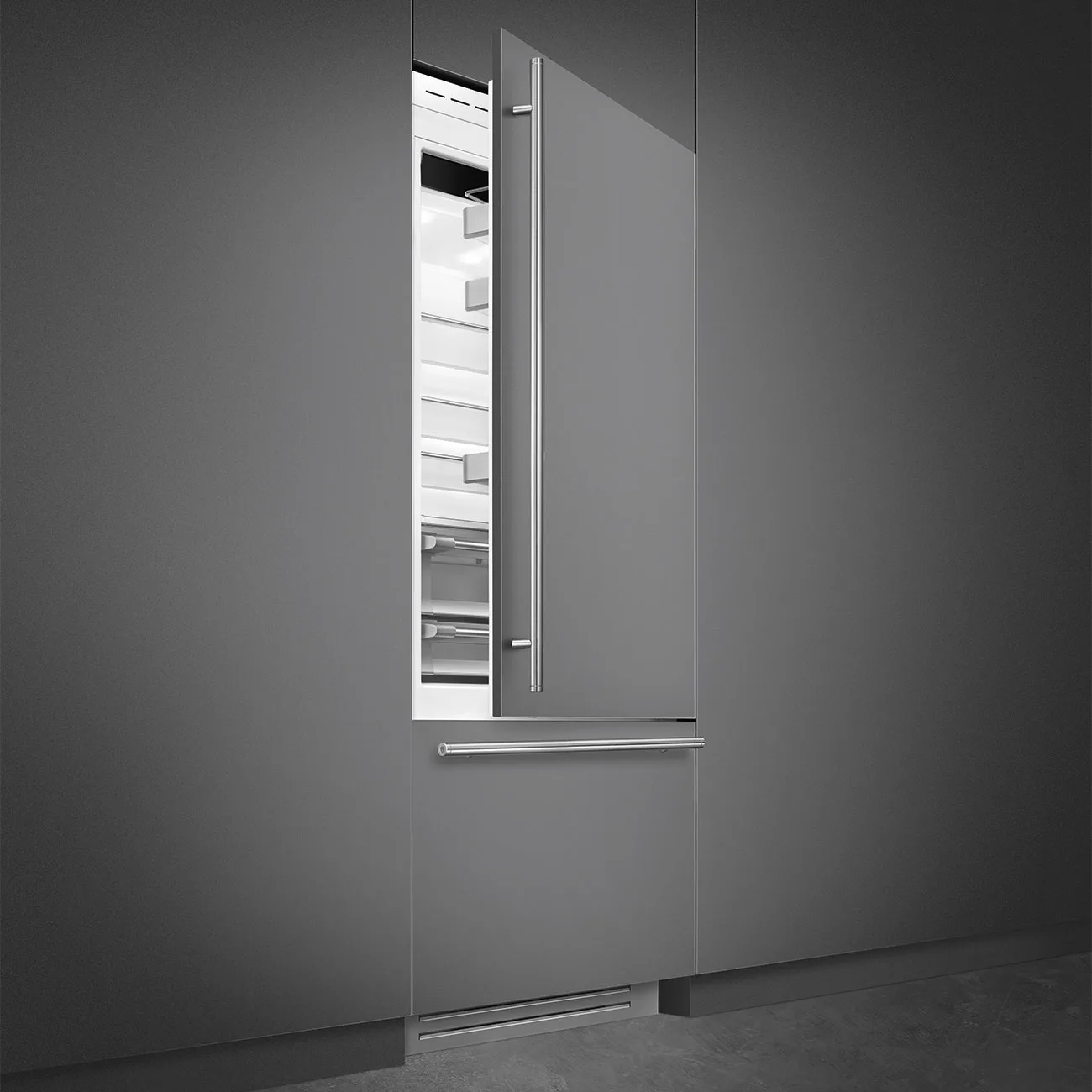 Smeg RBM36R Luxury Cool Tam Entegre-Dondurucu Altta Buzdolabı 90 cm.-Sağ Menteşe - Görsel 3