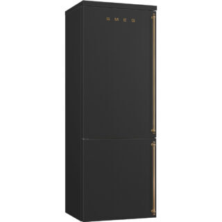 Smeg FA8005LAO6 Cortina/Colonial Dondurucu Altta 2 Kapılı Buzdolab 70 cm. Antrasit Rustik Sol Ment.