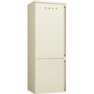 Smeg FA8005LPO6 Cortina/Colonial Dondurucu Altta 2 Kapılı Buzdolabı 70 cm. Krem Rustik Sol Ment.